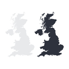 Poster - United Kingdom Map Vector Design.