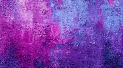 Poster - A striking abstract display features a textured wall adorned with rich shades of purple and violet, showcasing a blend of colors and patterns that create visual interest.