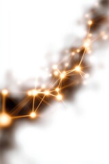Poster - Abstract glowing network of connected lights and lines