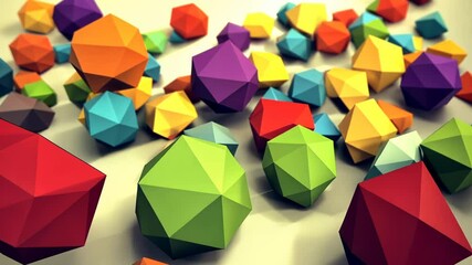 Colorful 3D Geometric Cube Pattern Vector Illustration