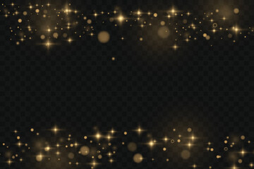 Poster - Vector magic glow. Sparkling light, sparkle dust png. Sparkling magical dust. Christmas light.