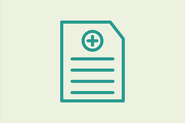Poster - Add Document icon. icon related to UI elements. suitable for web site, app, user interfaces,element, printable etc. line icon style. simple vector design editable