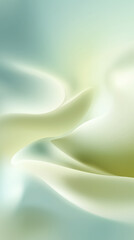 Poster - Soft flowing lines in gentle pastel colors create an abstract design exuding tranquility. Features smooth curves and gradients set in dreamy, serene atmosphere