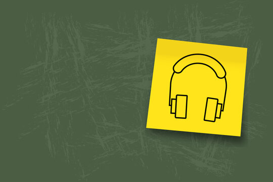 technology. modern technology. phone. headphones. surveillance camera. walkie-talkie. TV. icon of technology. icon on office paper. background. banner.