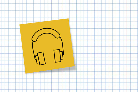 technology. modern technology. phone. headphones. surveillance camera. walkie-talkie. TV. icon of technology. icon on office paper. background. banner.