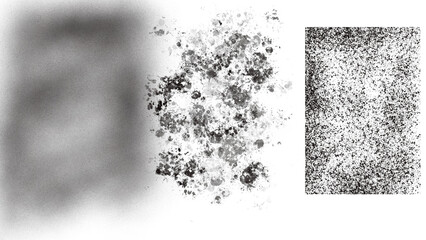 Poster - Three abstract monochrome panels