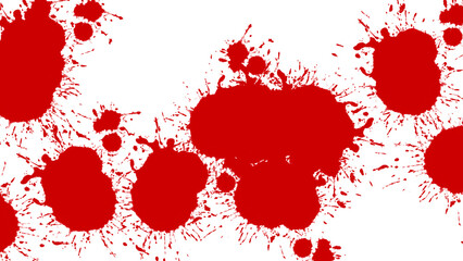 Poster - Red splatter on a black canvas