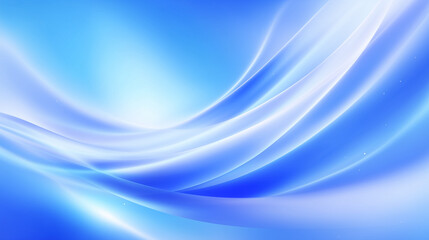 Poster - Tranquil blue waves flow fluidly across a serene background. Elegant and calming design concept for digital artwork, backgrounds, or promotional materials