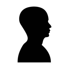 Leinwandbilder - Discover the perfect head silhouette vector graphic for your design projects and artwork needs