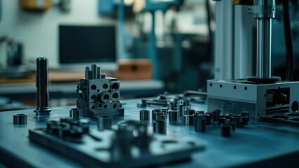 Poster - A machine sitting on a desk, possibly used in an office environment