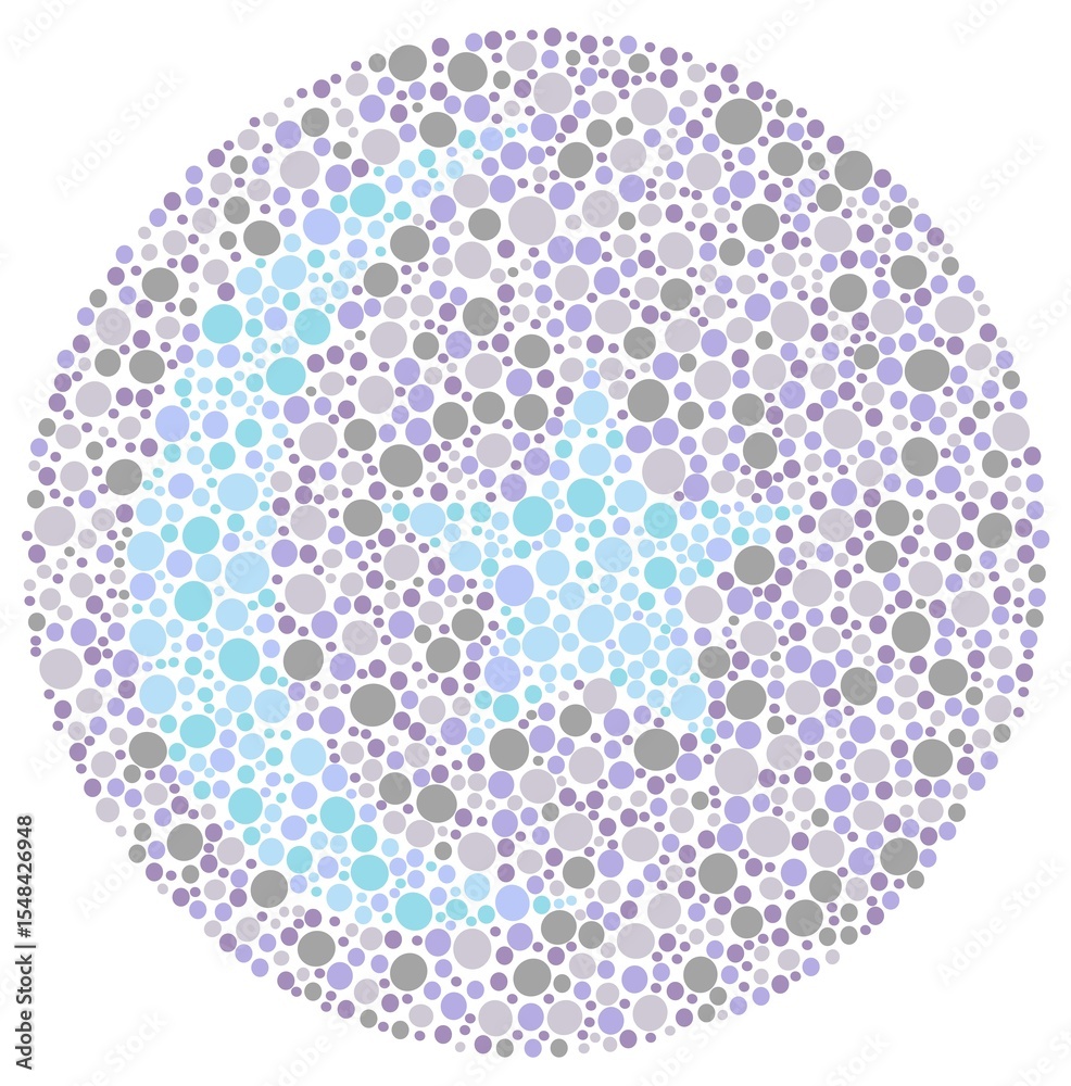 Color Blindness Test Image – Ishihara Chart with Hidden Numbers Vision ...