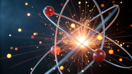 Poster - Atoms Colliding with Light Burst in Gigapixel Detail