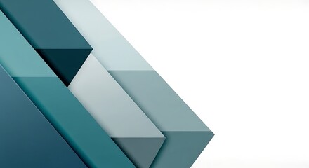 Aufkleber - Stylish Geometric Shapes Background with Overlapping Layers and a Modern Design