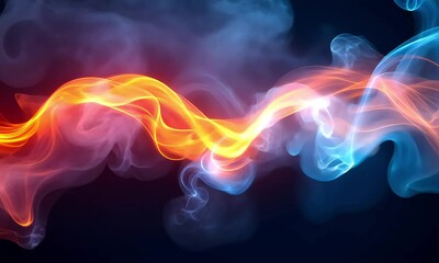 Poster - Dynamic interplay of fiery and icy smoke