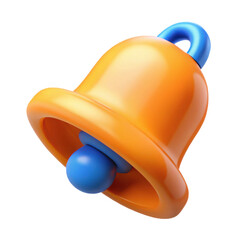 Poster - Stock notification bell icon alert reminder vector illustration graphic design element art 3d render