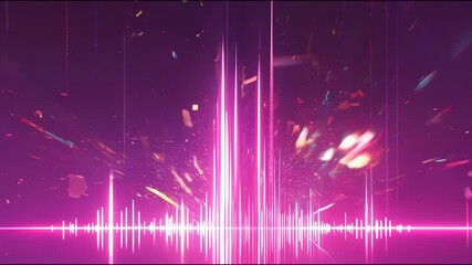 Poster - Vibrant abstract light rays, colorful shimmering beams radiating in a dark space, perfect for digital design or backgrounds.