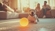 © handal - Smiling robotic dog with orb
