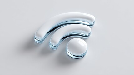 Aufkleber - Modern Wi Fi signal icon technology symbol representation wireless communication connectivity digital device icon