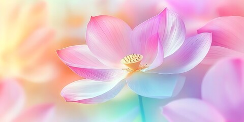 Poster - 
Vivid color flower petals in soft color on a mulberry paper texture for the background. Sweet color lotus in soft color and blur style on mulberry paper texture.

