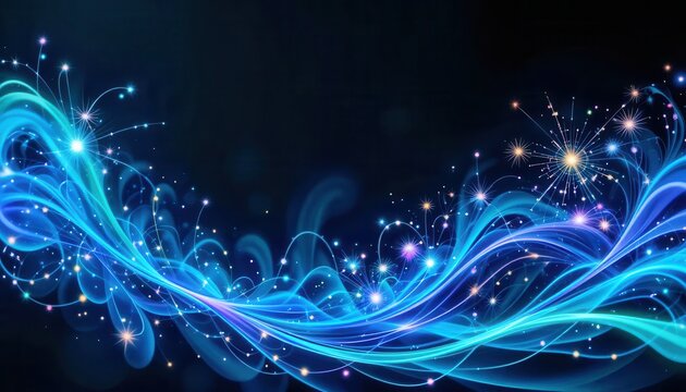 Colorful abstract backgrounds for computer monitors with glowing effects and fluid designs