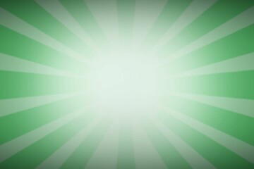Poster - green radial burst pattern is radiating gradient energy in flat design, with transparent background