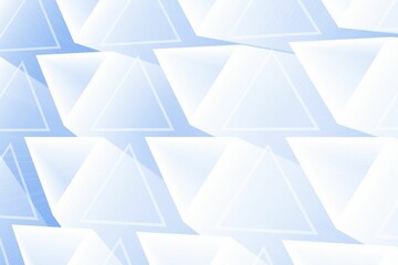 Poster - Abstract glowing triangles