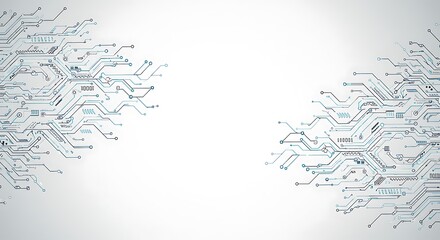 Poster - Abstract Technology Background Circuit Board Design, Digital Innovation, Electronic Network, High-Tech Pattern, Futuristic Concept