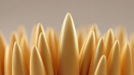 Poster - Close-Up of Textured Cone Shapes in Warm Tones for Design Purposes