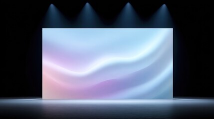 Poster - Elegant Abstract Background with Soft Waves and Gradients