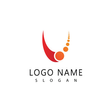 Stylized U letter initial logo vector symbol design
