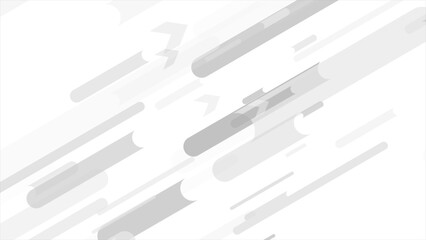 Poster - Abstract light grey minimal geometric tech background