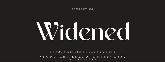 Poster - Luxury serif font in modern style. Elegant wedding alphabet letters font and number. Typography Luxury classic lettering serif fonts decorative vintage retro logo