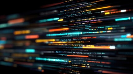 Abstract programming code background for software development and scripting