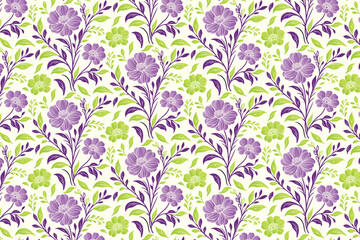 detailed flower sketch pattern with minimal leaf structure and one line repetition for home textile and packaging materials

