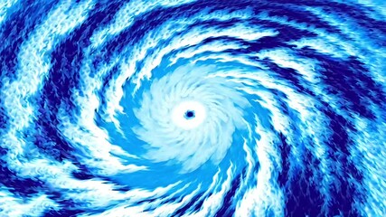Wall Mural - Tropical cyclone rolling dark blue and white clouds
