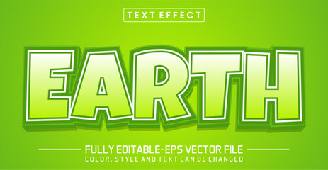 Poster - Earth font Text effect editable