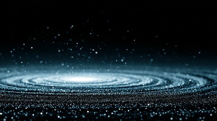 Fototapete - A swirling, celestial design with specks of light.
