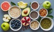 © CahyaSeptia - Variety of Healthy Food Fruit, Nuts, Seeds, and Oats