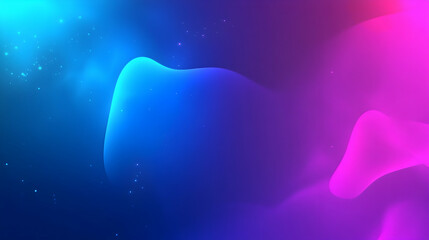 Wall Mural - Abstract vibrant background with fluid shapes and glowing light effects for modern design projects