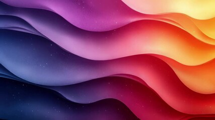 Poster - Abstract colorful wave patterns create a dynamic and vibrant visual experience in smooth gradients