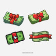 © Divine123victory - Cartoon Money with Ribbons and Gift Bows