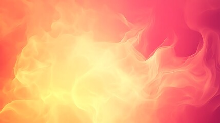 Wall Mural - Abstract ethereal background with soft smoke effect in shades of pink, orange and yellow