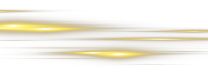 Aufkleber - Png Glowing horizontal line of yellow light with shining glow and beam effect. Futuristic energy strip with shimmer, glare and neon glow.