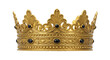 © Matteo - Isolated Ornate Golden Crown with Black Jewels
