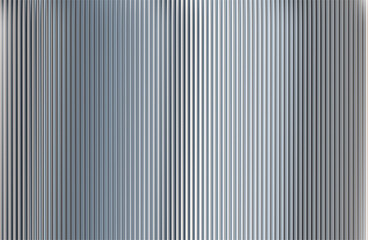 Poster - Vector Gray Blurred Glass Gradient background. Vertical Ribbed glass texture. Abstract bg.