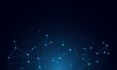 Poster - Molecular structure and genetic engineering, molecules DNA, neural network, scientific research. Abstract background for innovation technology, science, healthcare, and medicine