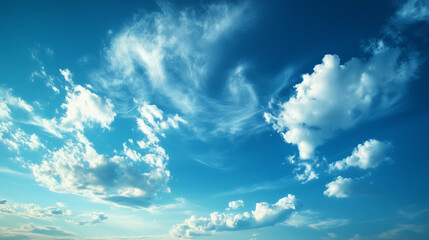 Wall Mural - blue sky with white cloud background. white cloud with blue sky background