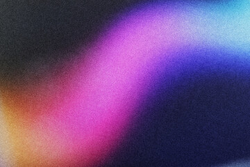 Poster - Dark blue purple glowing grainy gradient background
