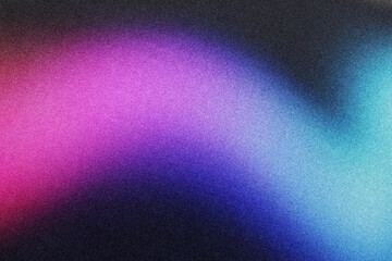 Poster - Dark blue purple glowing grainy gradient background