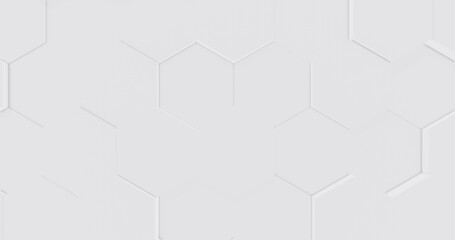 Poster - Abstract background hexagon pattern of design 3d render